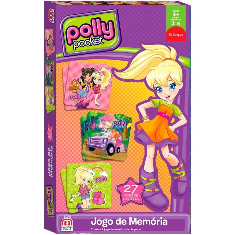 Jogo da Velha - Lembrancinha de Aniversário - Polly Pocket
