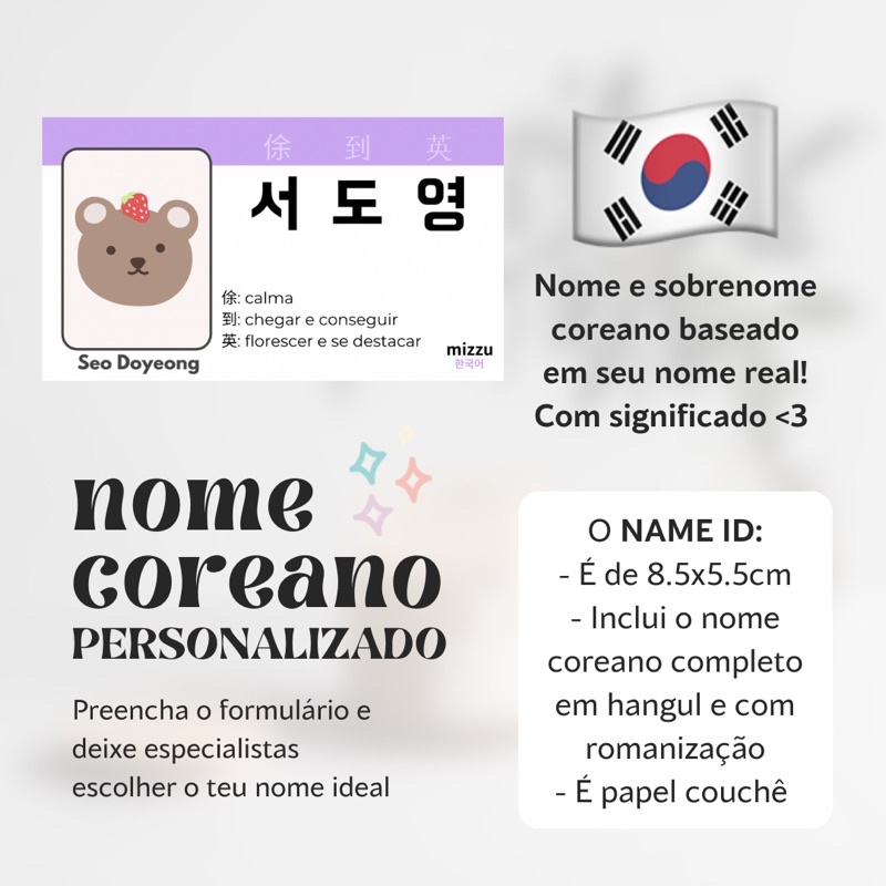 Como escolher o meu nome Coreano
