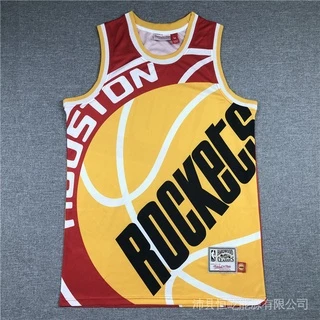 Camisa Nba Houston Rockets no . 13 Harden Esportiva Estampa Retrô Vermelha TLa4