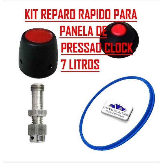 Kit Reparo Rápido Para Panela De Pressão Clock 7 Litros