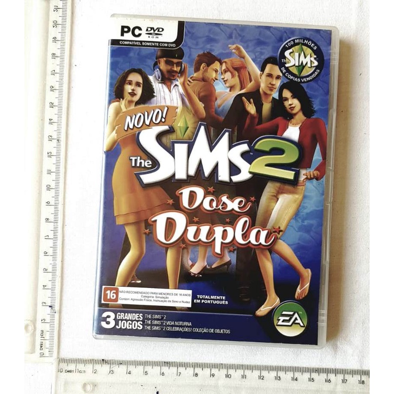 Pc Dvd The Sims 2 Dose Dupla 3 Jogos Duplo Excelente Estado
