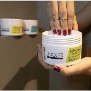 Kit Cronograma capilar Uniquer 3 produtos máscaras Hidratação, Nutrição, Reconstrução 300g cada