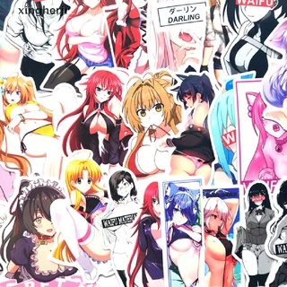 Xjbr 100Pcs Adesivos De Anime Para Meninas Sexy Autocolantes De Bricolagem Laptop Guitarra