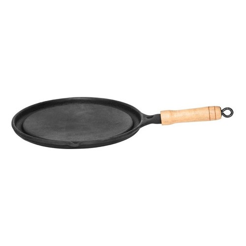 Chapa Bifeteira Ferro Fundido Lisa Redonda 22 cm