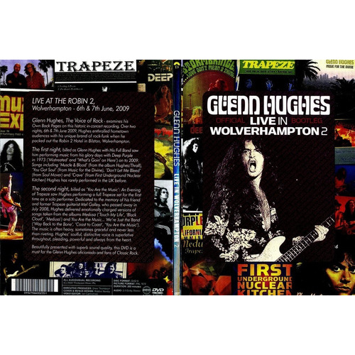 GLENN HUGHES LIVE IN WOLVERHAMPTON, VOL. 2 NEW DVD
