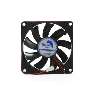 Micro Ventilador Cooler Ventoinha 80x80x15 Mm 12v Dc Mini Fan 8cm Sleeve Hs