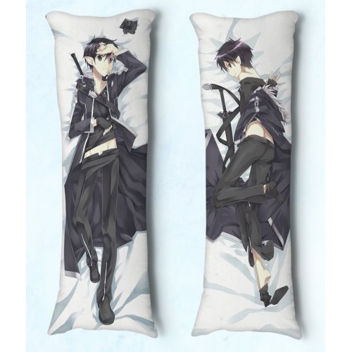 Travesseiro de Abraçar Dakimakura Tam 90X30 Sword Art Online Kirito 01