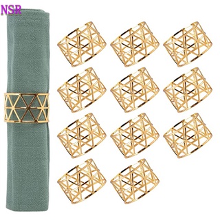 (FDL) 12 Peças Anel Guardanapo Decorativo Adequado Para Mesa De Jantar