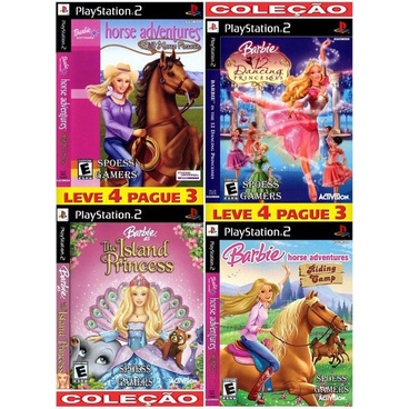 Coleção Barbie P/ Meninas (4 Jogos) Ps2 Desbloqueado Patch