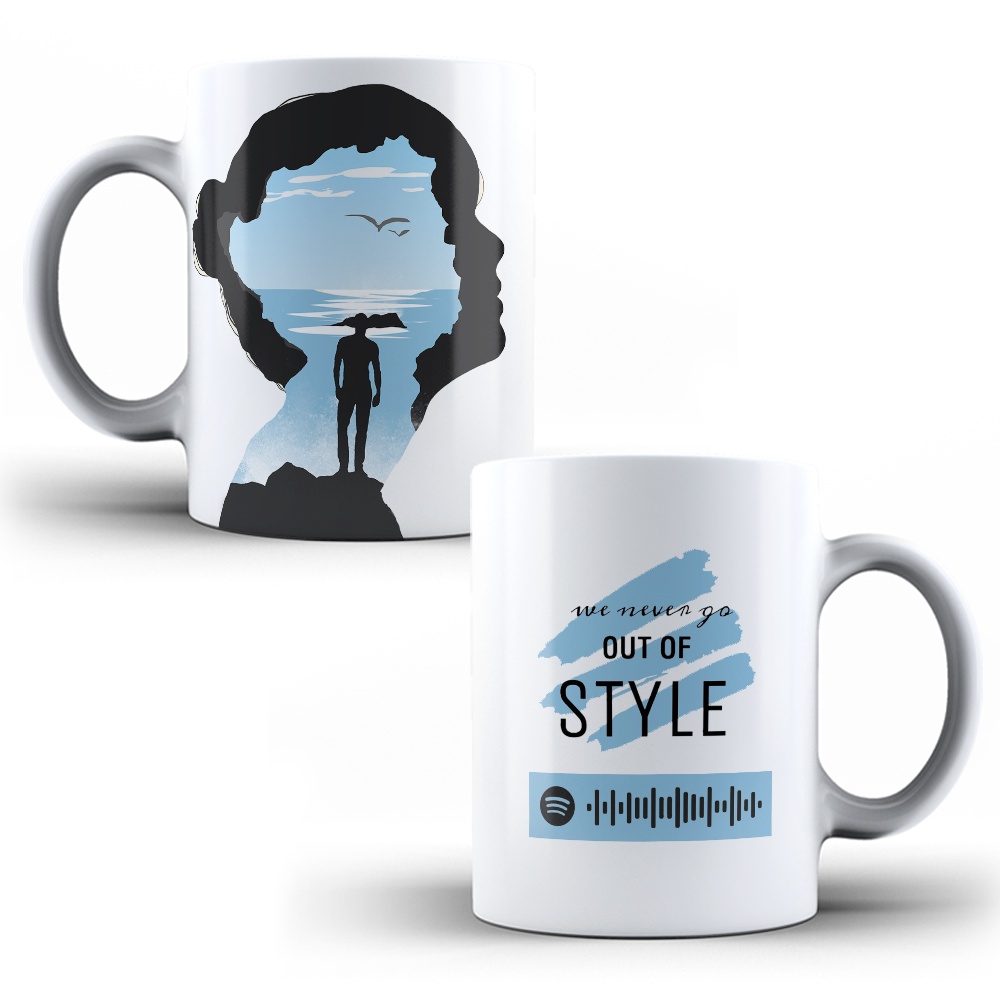 Caneca de Porcelana Taylor Swift Interativa Música Style
