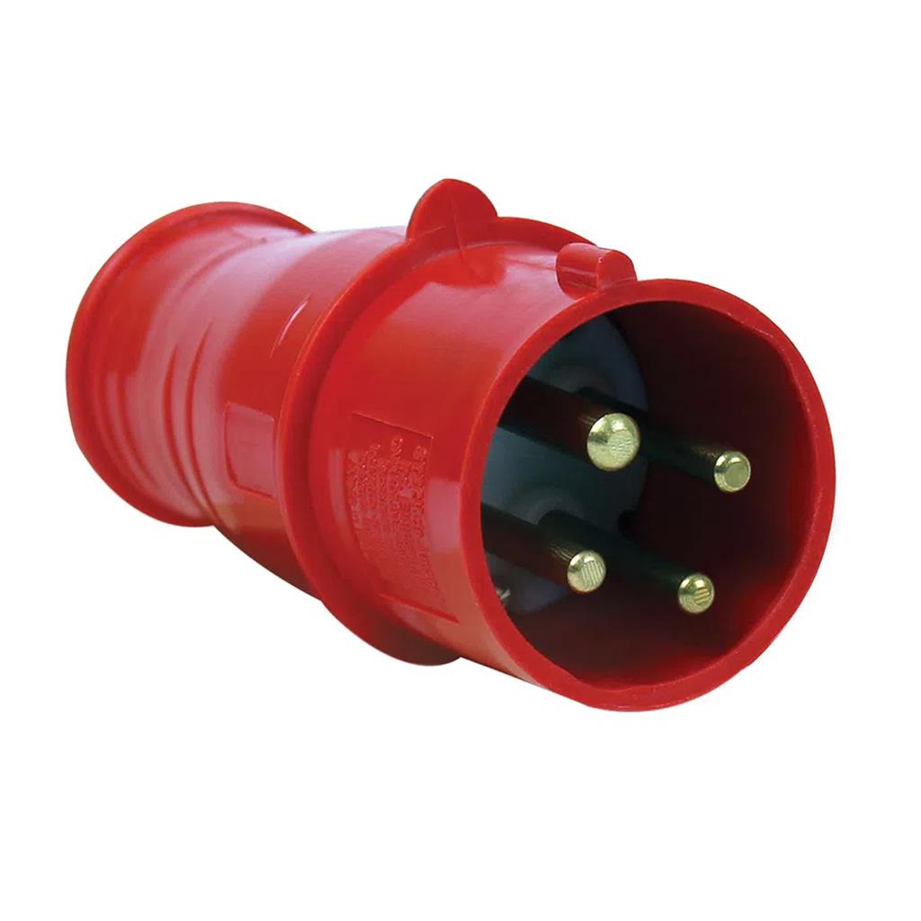 Plug Macho Termoplastico 3P+T 32A 380/440V Vermelho Steck | Shopee Brasil
