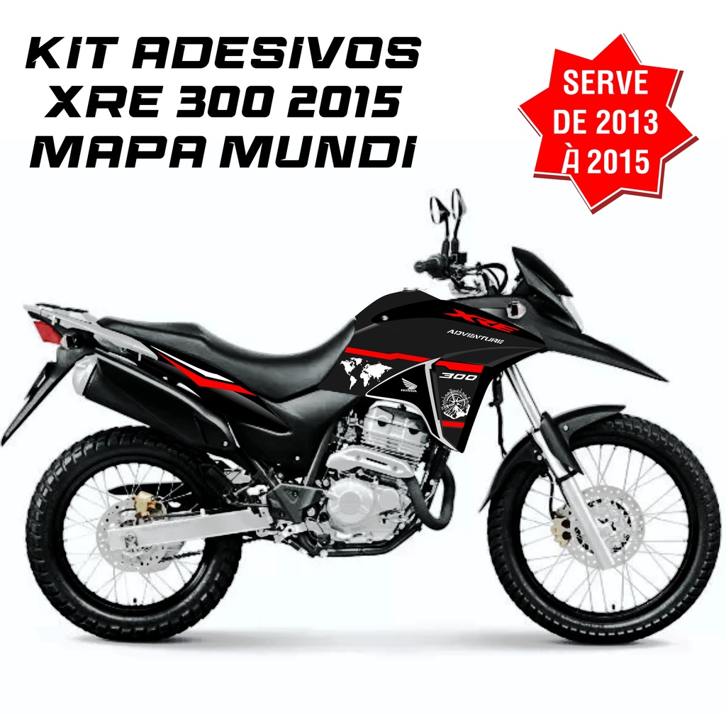Kit Adesivos Xre 300 2013 A 2015 Adventure Mapa Mundi Shopee Brasil