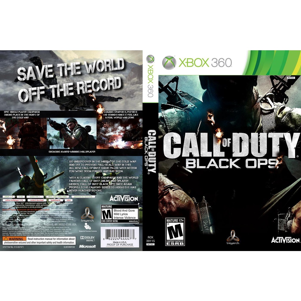 Call of duty black ops P/ XBOX360 (LTU/LT/JTAG/RGH) Shopee Brasil