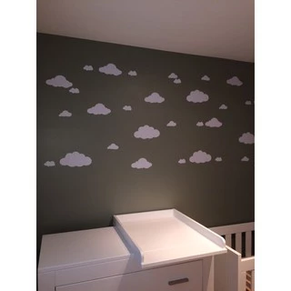43 Adesivos Decoração De Parede Nuvens Tamanhos Variados