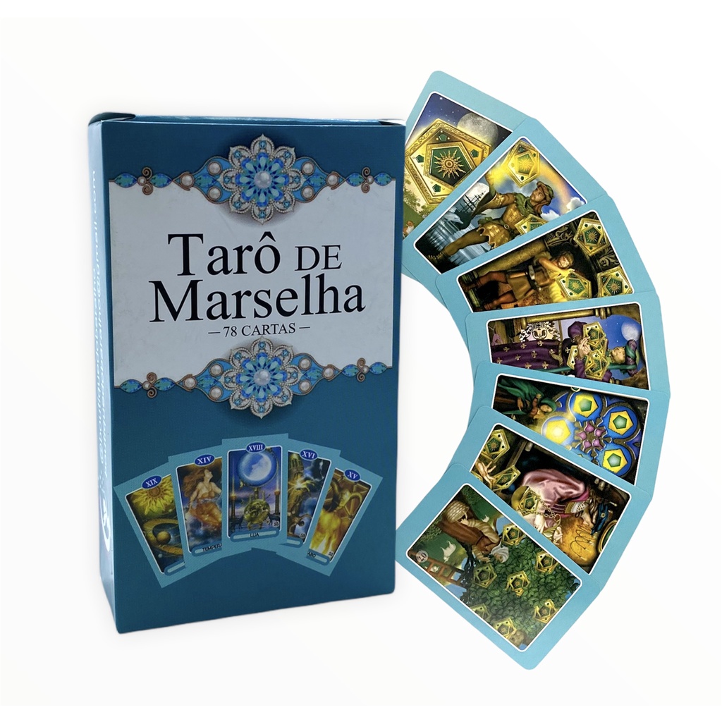 Lendário Tarô De Marselha Baralho Jogo De Cartas Mais Manual