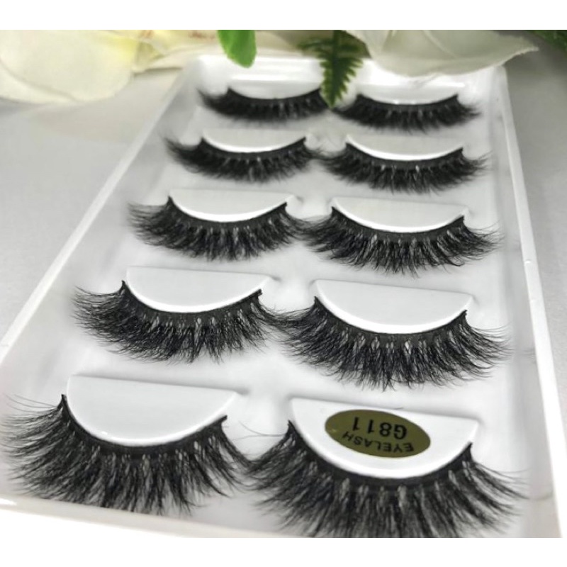 kit Cartela 5 pares cílios postiços G807 H13 g809 G808 G600 kit Cartela 5 pares cílios postiços G807 H13 g809 G808 G600
