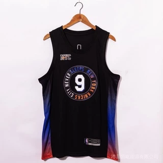 Camisa Nba New York Nicks No . 9 Barrett De Basquete Esportiva aNYJ