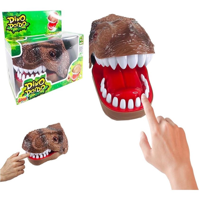 Brinquedo Jogo Crocodilo Jacaré Dinossauro Rato Ripopótamo Dentista Acerte  Dente em Promoção na Shopee Brasil 2023