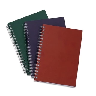 Caderno Espiral Capa Kraft Universitário 98 Folhas 24x18 Pautado