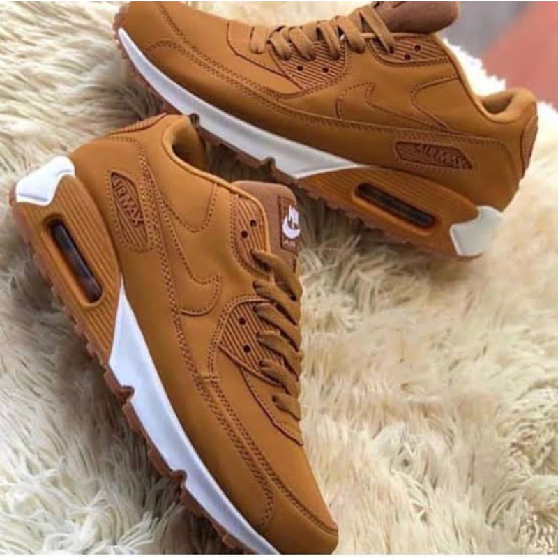 Nike air max 90 marrom best sale e branco