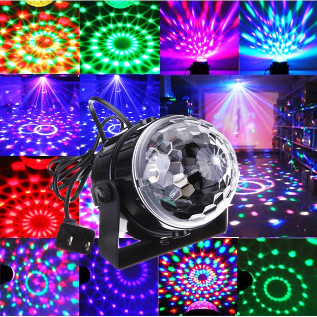 (24H Navio) de luz globo giratório, 270° rgb colorido 12w/Mini RGB Claro LED Para Festas/Deco Disko Leve Com Efeito De Festa Controle Remoto