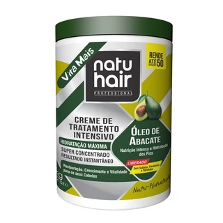 Creme de Tratamento Intensivo Óleo de Abacate Free NatuHair 1kg