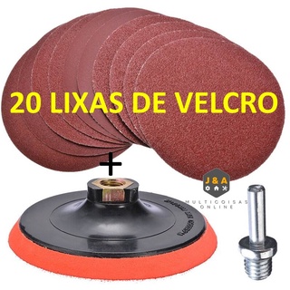 Kit Suporte Velcro Para Furadeira, Esmerilhadeira 125MM + 20 Lixas