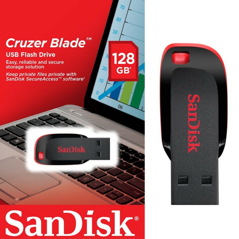 Sandisk Pen Drive USB 2.0 CZ50 Portátil , 128GB , 256GB , 512GB , 1T , 2T USB Memória