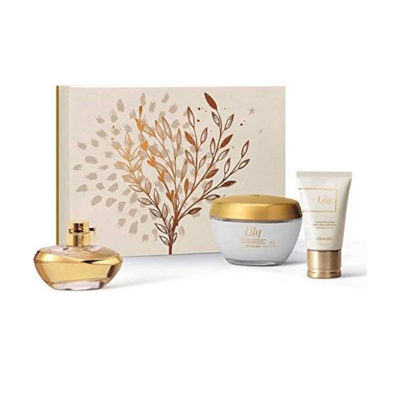 LILY tradicinal boticário: kit com perfume LILY 75ml, hidratante ...
