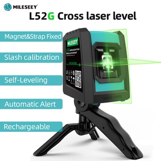 Instrumentos De Medição/L52G Metodos/Nível Laser Cruz Verde/Recarregável USB Automático/Alto E Barra De Posicionamento/Medir/Cão