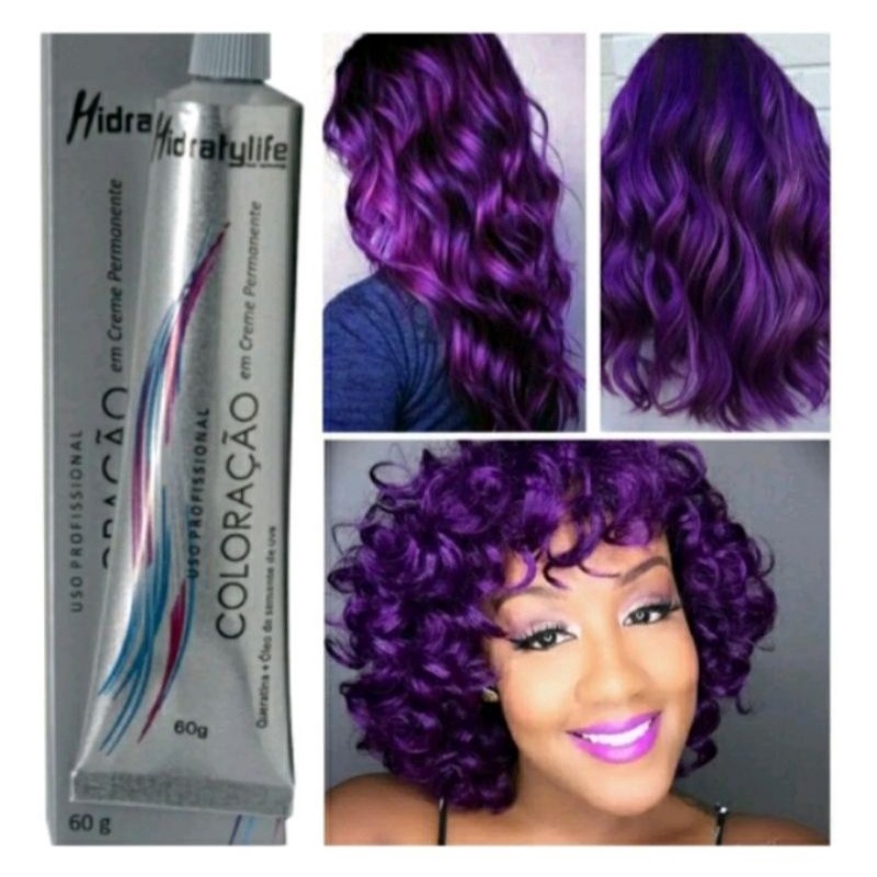 Tinta De Cabelo Roxo Violine 66.226 Tintura Profissional 60g | Shopee ...
