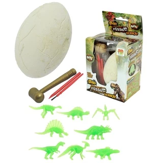 Kit Escavacao Fossil Ovo Dinossauro Arqueologia Dino 5754 - Dm Toys