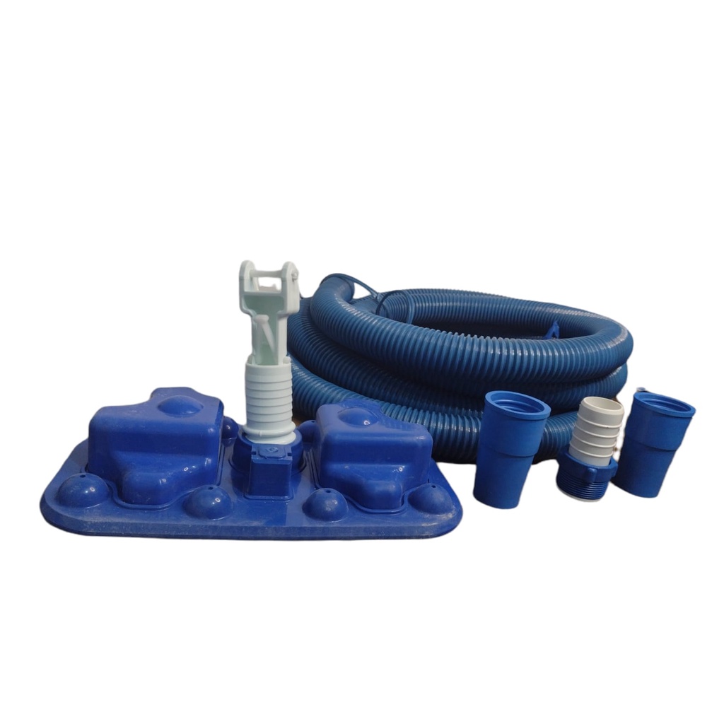 KIT LIMPEZA PISCINA 6 Metros de Mangueira + 1 Aspirador 8 esferas + 2 Ponteiras + 1 Adaptador