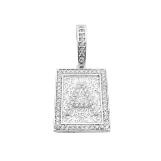 Pingente De Letra Prata Cravejado (Escolha Sua Letra) Banhado a Prata 925 em Oferta na Shopee