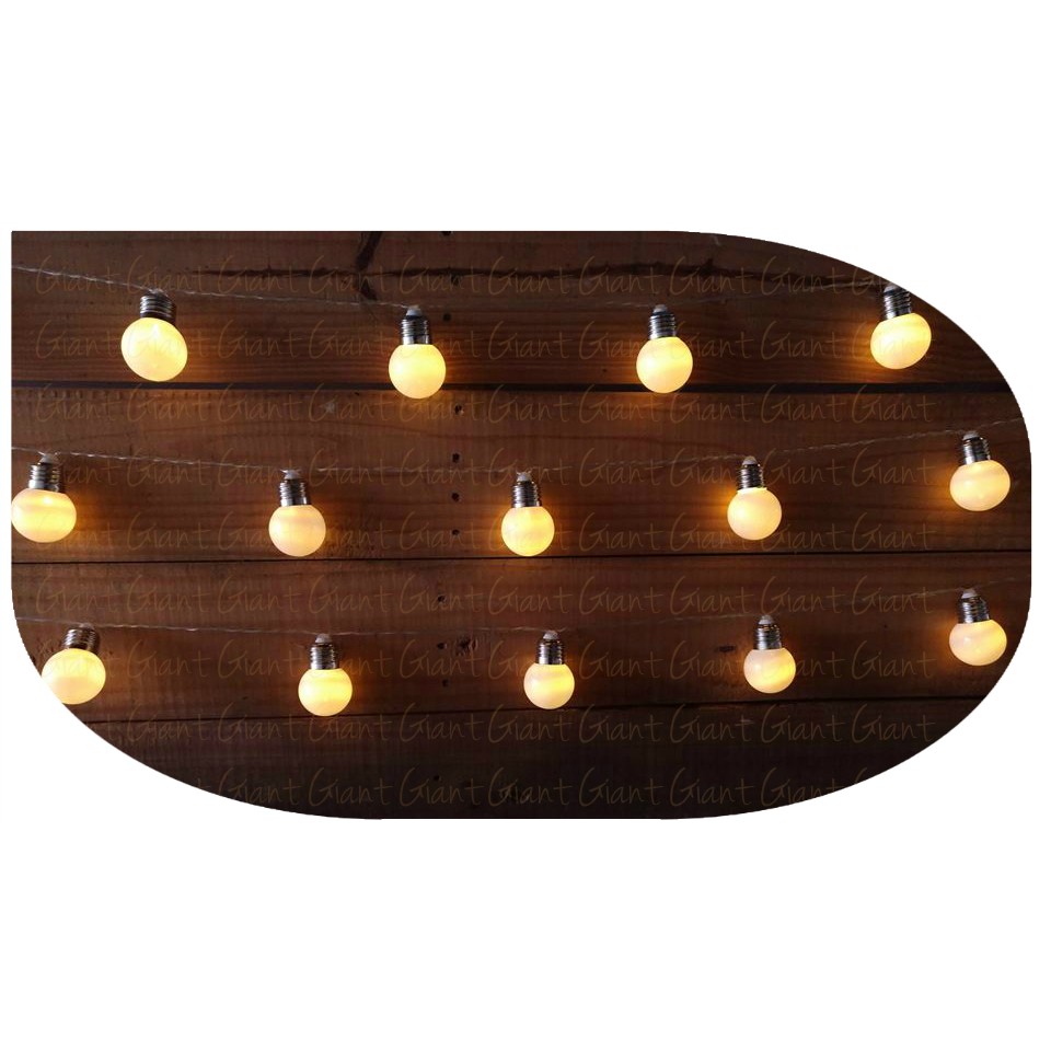 Varal De Lâmpadas Fake Led Luz Fixa Amarela 5 Metros Bivolt Decorativo ...