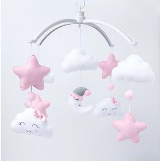 Mobile Giratório E Musical com Nome Chuva de amor Nuvem