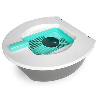 Banheiro Gato Gatoalete Verde Vaso Sanitario Higienico