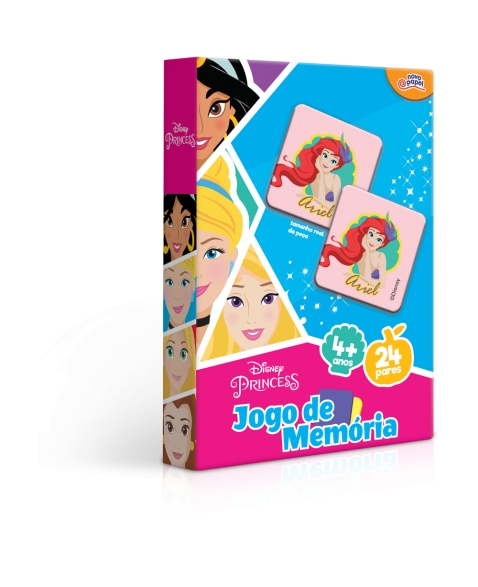 Jogo da Memória Princesas Disney - Xalingo - Happily Brinquedos