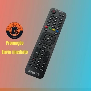 Controle Remoto compatível com receptor Atto Net 5, atto tv
