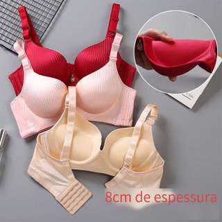 Boob Tube Top Anti-Exposição Sem Fio Push-up Não-Magnético Tubo Fino  Cérebro Roupa Íntima