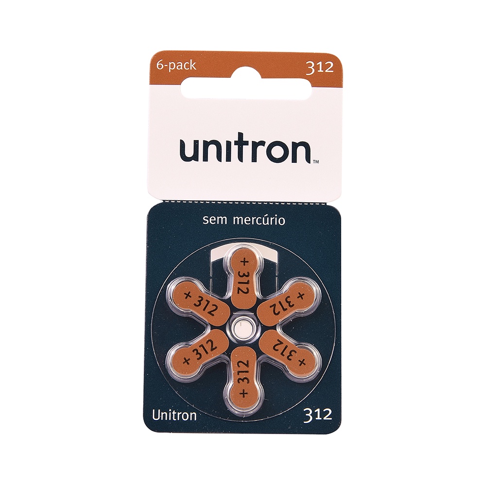 30 Pilhas Baterias 312 Aparelho Auditivo Unitron