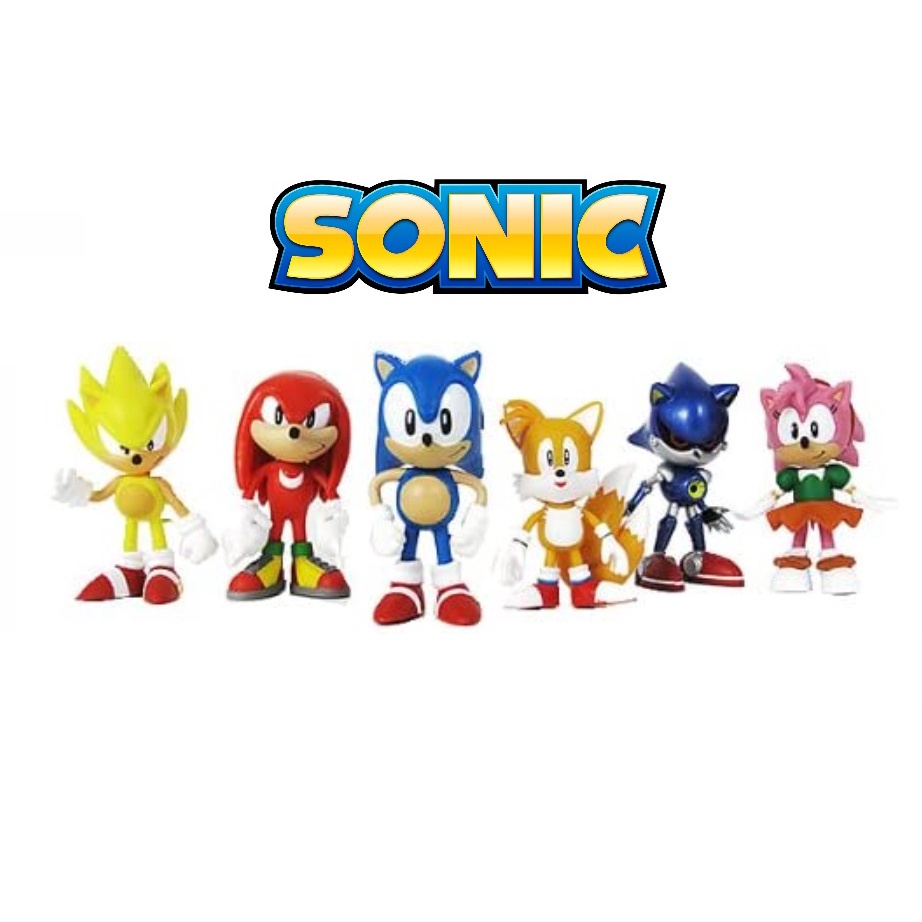 Turma do Sonic - Miniatura - Boneco - Figura de Ação | Shopee Brasil
