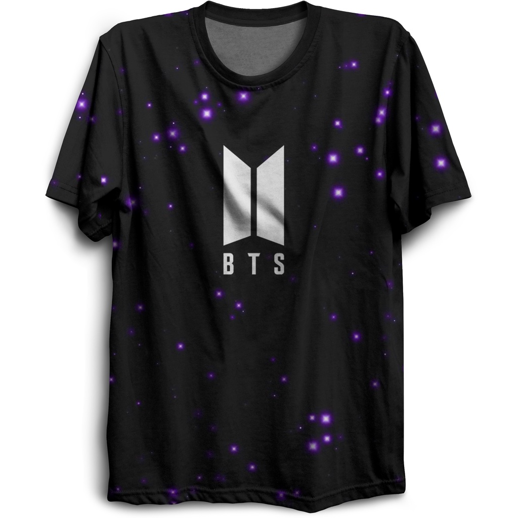 Camiseta Bts preta galaxia