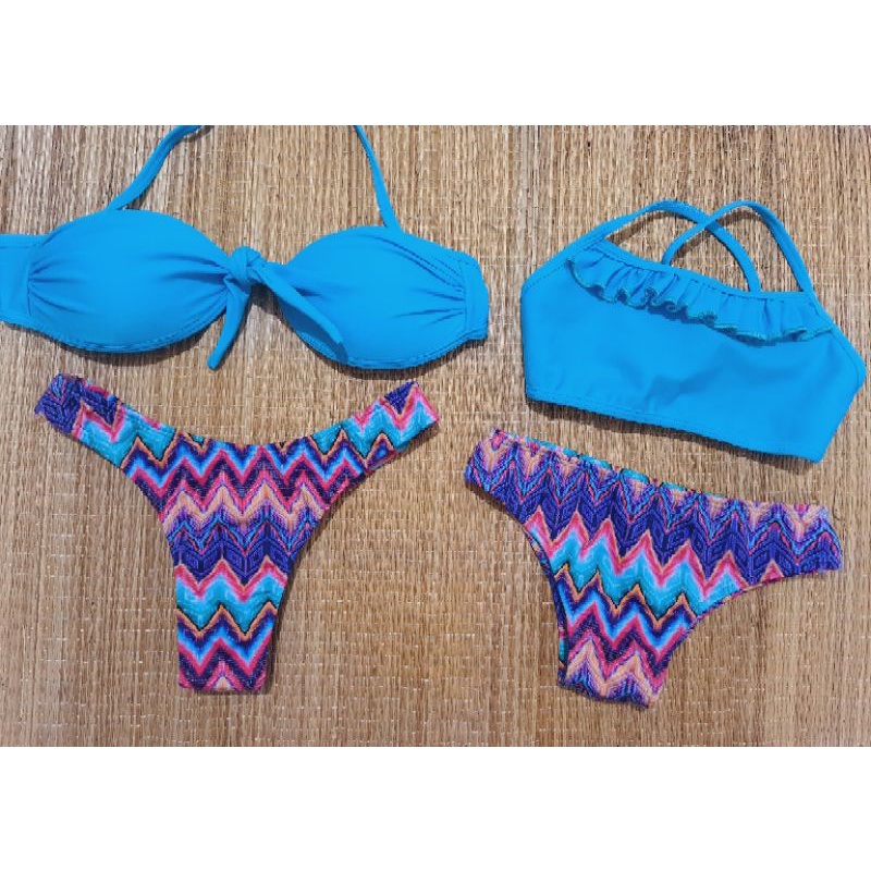 Biquíni Hot Pant Completo + Saída de Praia no Tule (kit 3 peças) em  Promoção na Americanas