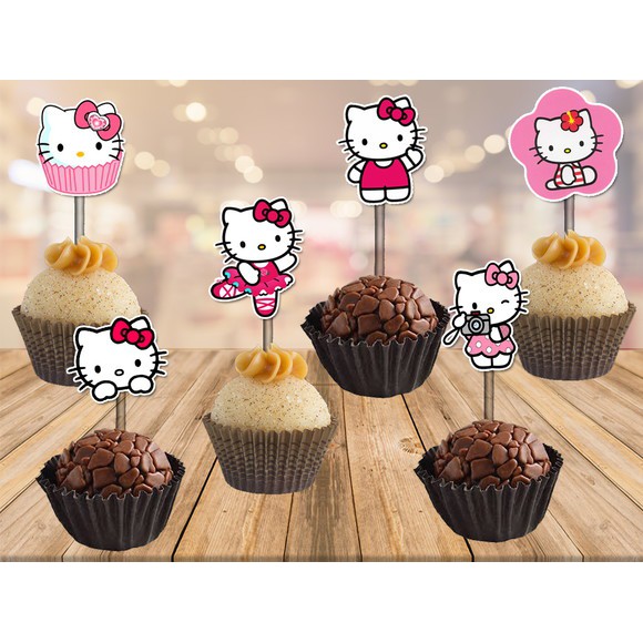 topper hello kitty - 100 unidades | Shopee Brasil