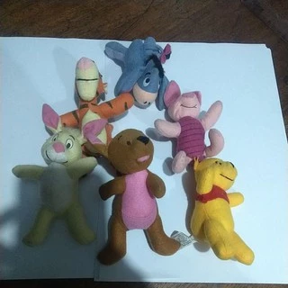 Mini Bichinho de Pelúcia Ursinho Pooh Importado EUA Unidade