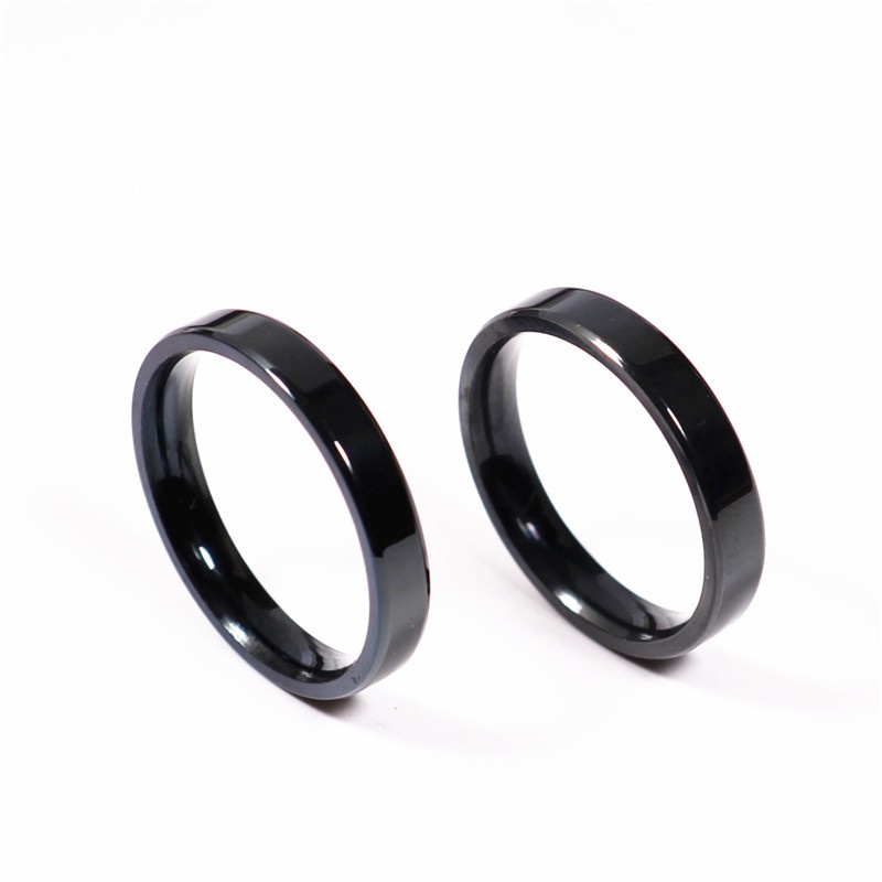 Anel Unissex titânio 3 mm Niquelado (CÓD 12 )