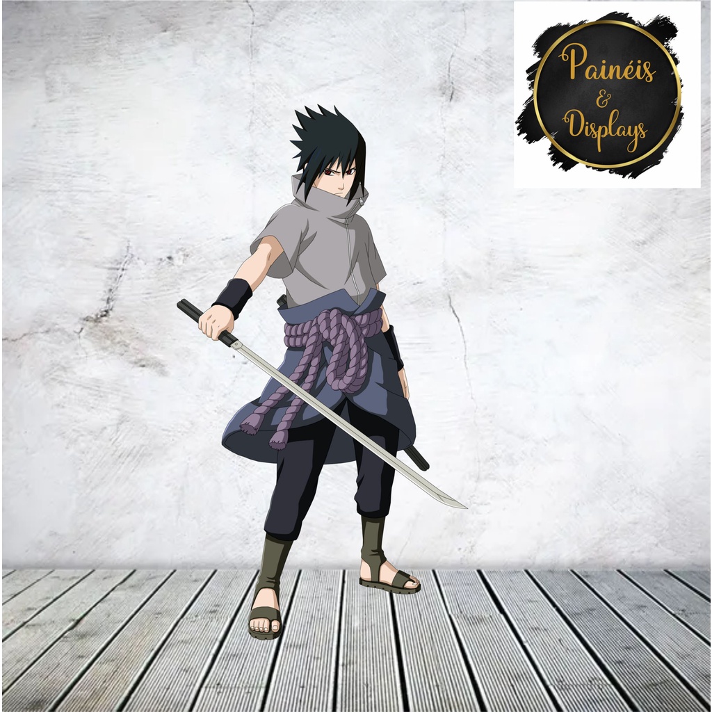 DISPLAY EM MDF PEQUENO SASUKE UCHIHA