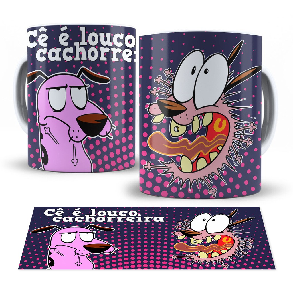Caneca Cachorro Cê Louco Cachoeira Mega Promoção Envio Imediato ...