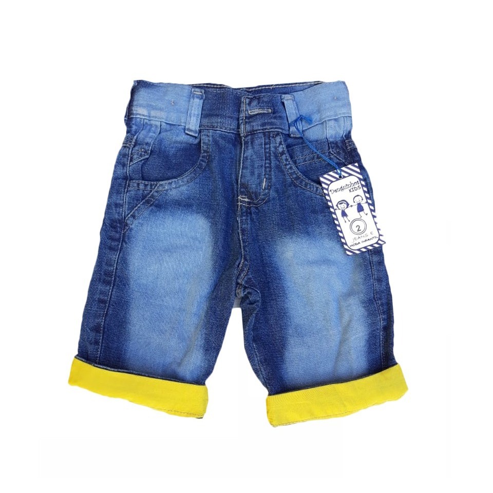 Short jeans colorido store masculino